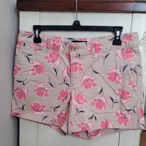 Banana Republic Pink & Khaki Floral Women's Shorts